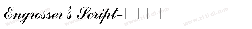 Engrosser’s Script字体转换